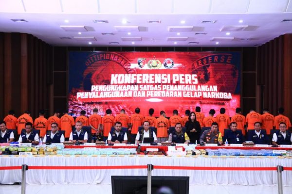 Satgas P3GN Polri Berhasil Ungkap 1.643 Kasus Narkoba dan Tangkap 2.431 Tersangka