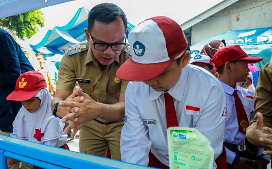 Peringatan Hari Cuci Tangan Sedunia Pakai Sabun Tahun 2023 Kota Bogor Dikolaborasikan dengan Posyandu Festival