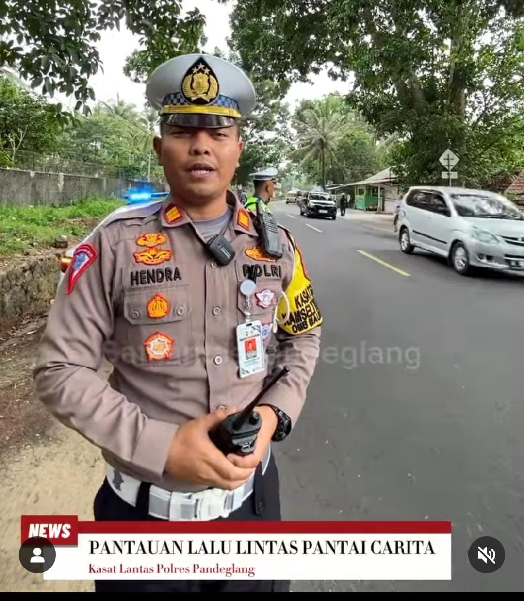 Satlantas Polres Pandeglang Pastikan Keamanan dan Kondusifitas Objek Wisata