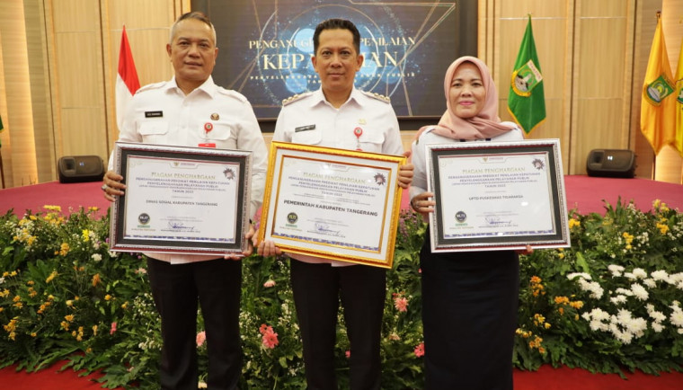 Pemerintah Kabupaten Tangerang Raih Penghargaan dari Ombudsman RI