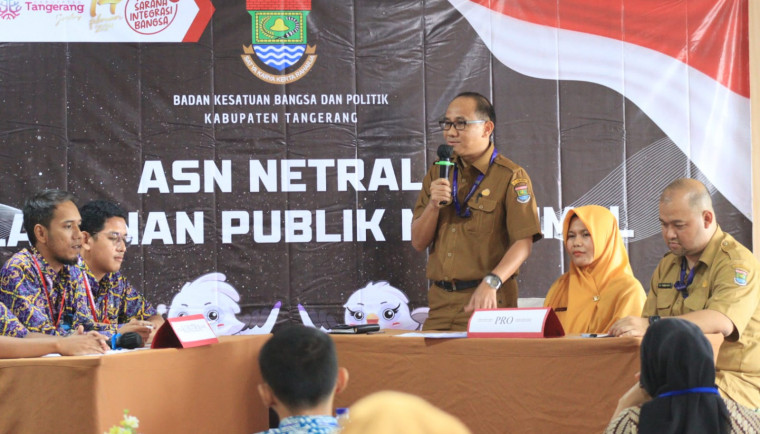 Badan Kesbangpol Kabupaten Tangerang Gelar Debat ASN dan Mahasiswa untuk Tingkatkan Partisipasi Pemilu 2024