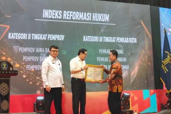 Provinsi Banten Terbaik ke-2 Indeks Reformasi Hukum