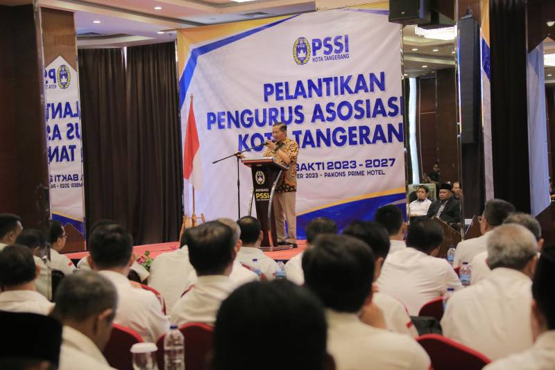 Pelantikan Askot PSSI, Sekda : Tahun Baru Target Baru dan Prestasi Baru untuk Persepakbolaan Kota Tangerang