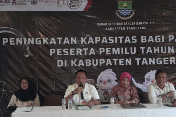 Badan Kesbangpol Kabupaten Tangerang Dorong Parpol Tingkatkan Kapasitas Saksi Pemilu 2024