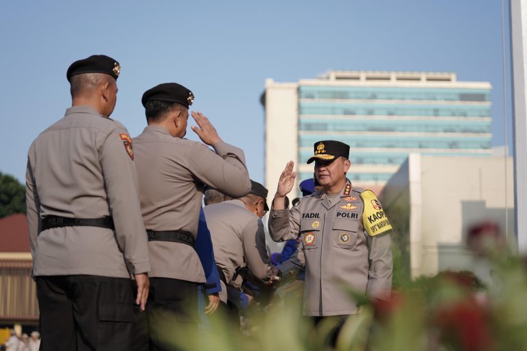 Apel Gabungan dan Halal Bihalal Jajaran Baharkam Polri