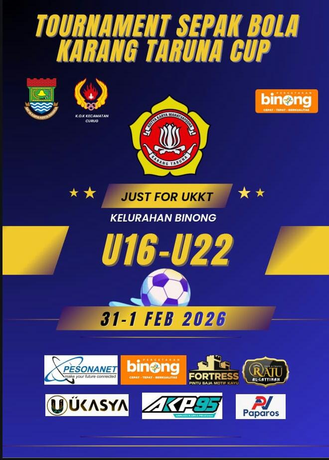 Karang Taruna Kelurahan Binong Akan Gelar Turnamen Sepak Bola U16 dan U22