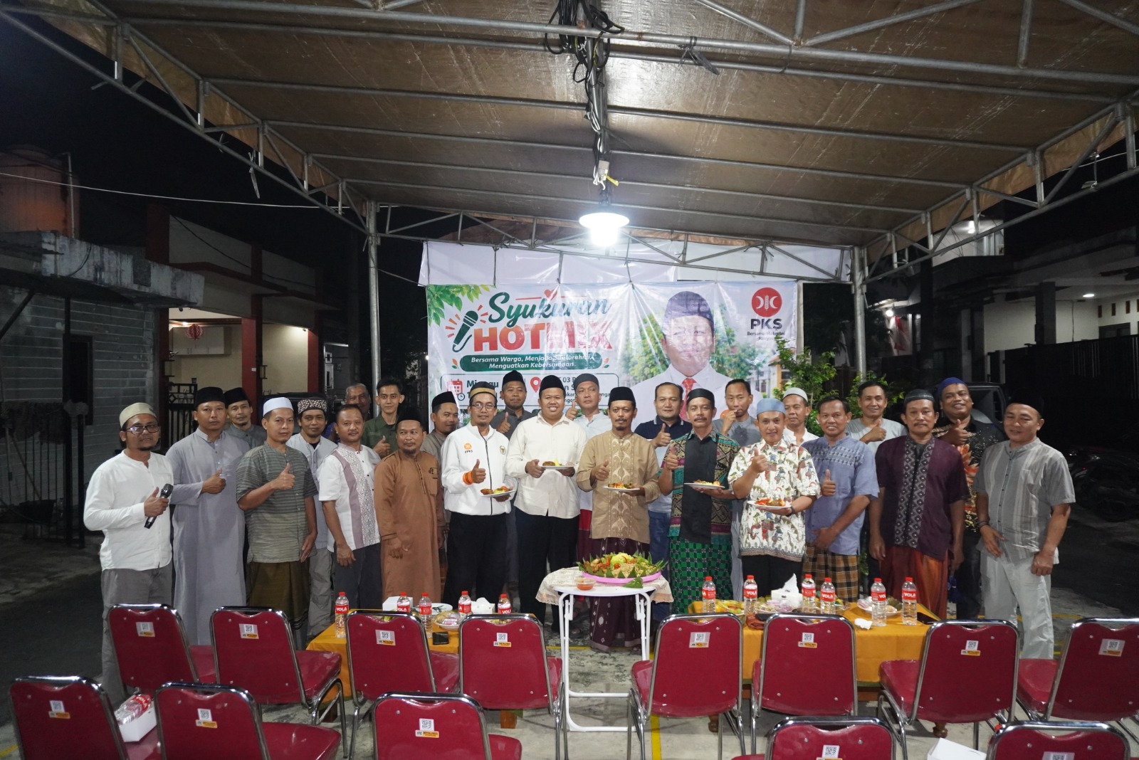 Usai Jalan di Hotmix, Warga Green Savana Gelar Syukuran Bersama Aleg PKS